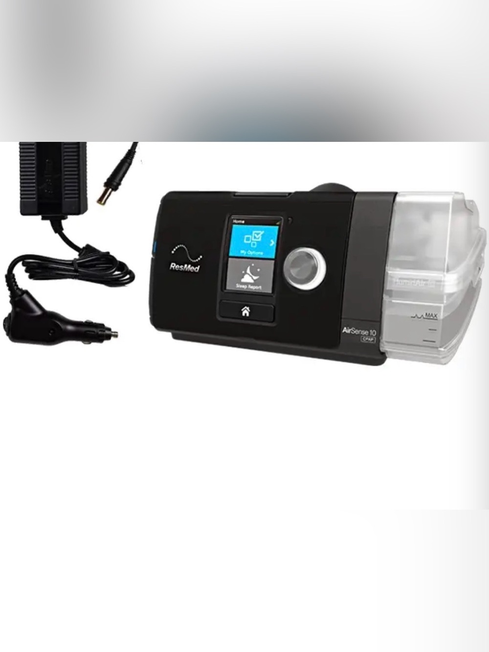 ResMed Black Power Adapter with Cigarette Lighter Plug